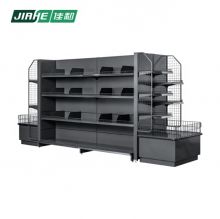 Double sided Shelving system Wire display store fixture for Super market and store