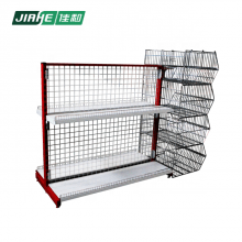 Double-sided Light Duty Free Standing Wire Display Racks and Retail Store Fixtures