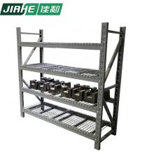Wide span bolt free shelving and storage racking systems of industrial shelving