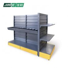 Double-side Storage Rack with Tool Cabinet and Multiple layers used in Hardware Store