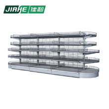 Metal Wire Double Sided Gondola Shelving Shop Fittings