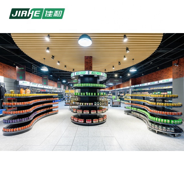High quality metal shelving unit wall shelves store fixture for supermarket
