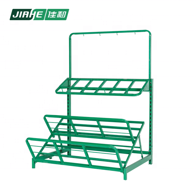 New Design Height Adjustable Shelf Metal Wire Display Stand Vegetable Rack for Supermarket