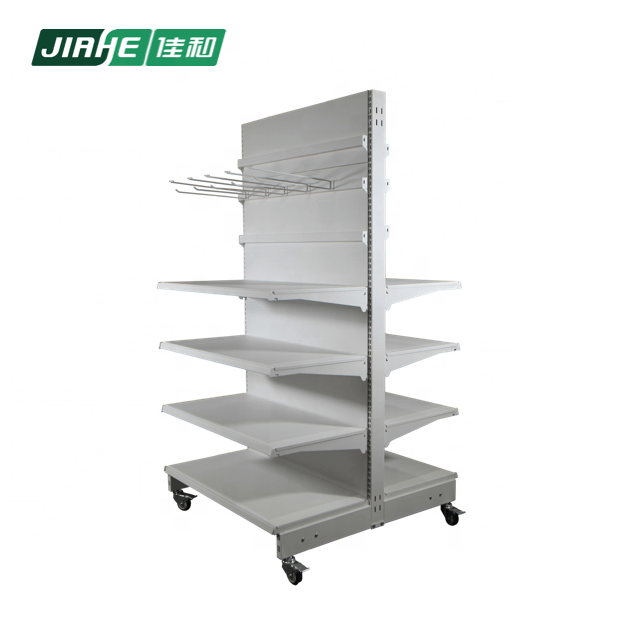 Double Sided Multiple Layer and Movable Hanging Rack with Display Hook