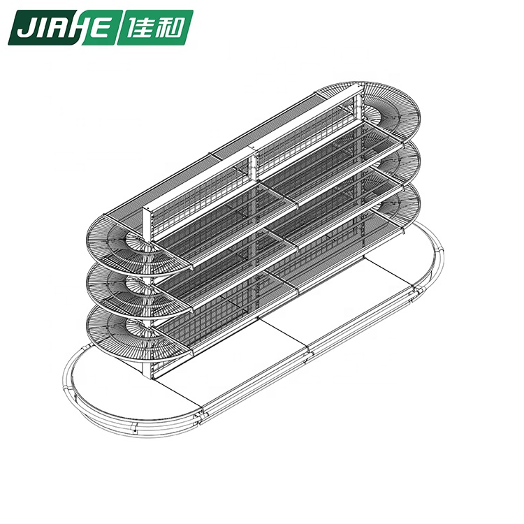 Supermarket Store Wire Mesh Gondola Shelving Shop Fitting Made in China